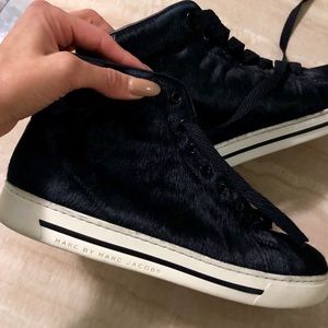 Marc by Marc Jacobs calf skin high top sneakers
